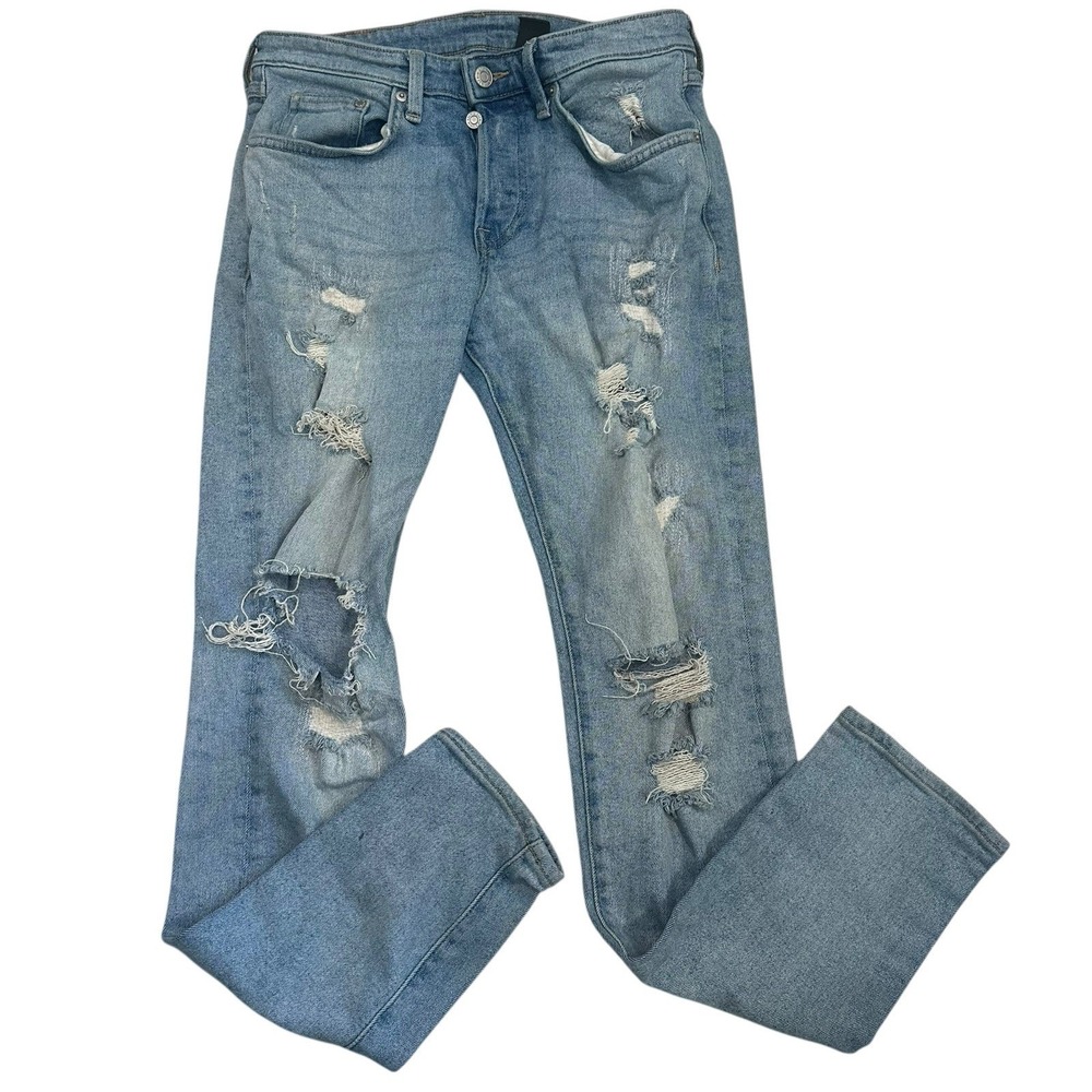 H&M‎ Skinny Fit Stretch Jeans | Button Fly | Distressed | 30